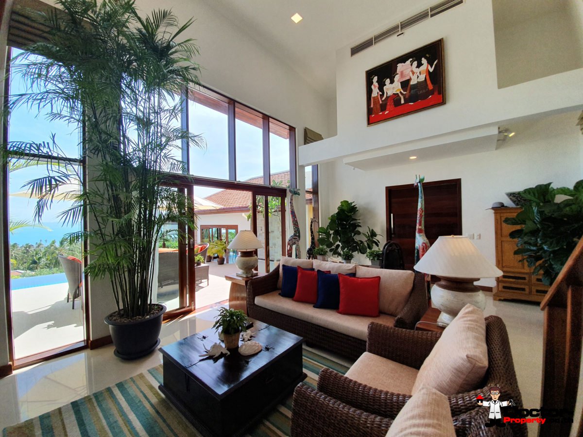 4 Bedroom Pool Villa with Seaview - Bang Por, Koh Samui - For Sale